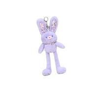 Fxzqgnh Portachiavi Coniglio Peluche con Orecchie Lunghe Doll Pendente Soffice Decorativo per Borse Ciondolo Pupazzo Animaletto Charm Adatto a Donne Ragazze a, Viola