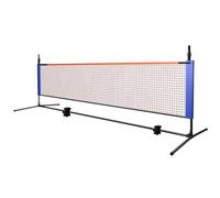 Fxzqgnh Rete da Badminton Portatile Racket Trasportabile Regolabile con Supporto Autoportante in Metallo Zincato Custodia Adatta per Cortile Palestra Scuole Divertimento Domestico, 5.1M