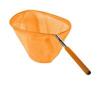 Fxzqgnh Rete Da Pesca Espandibile per Bambini, Canna Da Pesca, Farfalla, Pesce, Cattura, Maglia, Arancione