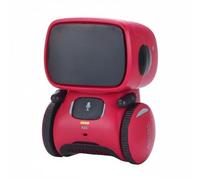Fxzqgnh Robot Interattivo Sensore a Tocco Robot con Registrazione Vocale Controllo Gestuale per Scuola Asilo , Rosso