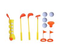 Fxzqgnh Set da Minigolf per Bambini Piccoli, Palline, Giocattoli, Gioco da Giardino, per Interni Ed Esterni, Mazze da Golf per Bambini, Set da Minigolf per Ba, Giallo