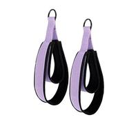 Fxzqgnh Set di 2 Cinghie per Pilates con Anelli a D, Accessori per Donne E Principianti, Viola