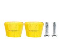 Fxzqgnh Set di 2 Pezzi di per La Punta dei Pattini a Rotelle, Freni per La Punta dei Pattini a Rotelle con Viti per Il Fermo Interno del Pattino, Giallo