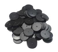 Fxzqgnh Set di Basi per Miniature, Basi per Modelli di Wargame da 1,10 Pollici, Giochi da Tavolo, Bamboline, Vetrina, Nero, Contenitore, Esposizione di Figure, 50 Pz