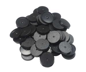 Fxzqgnh Set di Basi per Miniature, Basi per Modelli di Wargame da 1,10 Pollici, Giochi da Tavolo, Bamboline, Vetrina, Nero, Contenitore, Esposizione di Figure, 50 Pz