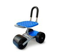 Fxzqgnh Sgabello da Giardinaggio con Vassoio Porta Attrezzi Pieghevole Sedile da Giardino con Ruote Pratico Sgabello Giardino Vassoio, Pieghevole A Tre Ruote Con Vano Portaoggetti