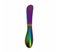 Fxzqgnh Spatola Spalmatrice Inox Spatola Utensile Piatta per Spalmare Uniformemente Facile da Pulire Ergonomica per Condimenti Creme Formaggi Adatta a Servizio Cucina, Multicolore