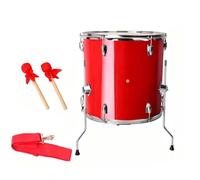 Fxzqgnh Tamburo da Tifo con Tracolla Tamburo da Cheerleader Resistente Agli Urti Grancassa Sfilata per Tifosi, Rosso