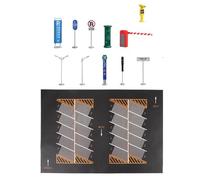 Fxzqgnh Tappetino da Gioco per Parcheggio di Grandi Dimensioni in 1:64, Tappetino da Gioco da Tavolo, Layout di Simulazione Antiscivolo, Esposizione di, E