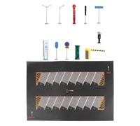 Fxzqgnh Tappetino da Gioco per Parcheggio di Grandi Dimensioni in 1:64, Tappetino da Gioco da Tavolo, Layout di Simulazione Antiscivolo, Esposizione di, F