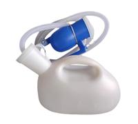 Fxzqgnh Urinale Maschile Bottiglia Uomo Portatile Toilette Riutilizzabile PP Capacità 2000ml con Tubo Adatto per Viaggio Campeggio Guida Notte Emergenza, Bianco