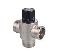 Fxzqgnh Valvola Miscelatrice Termostatica a 3 Vie Compatto Valvola Termostatica di Miscelazione Resistente Corrosione, DN40, Valvola Miscelatrice Termostatica Industriale Da 1,5 Pollici