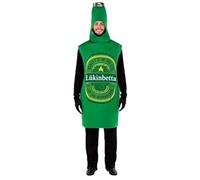 Fyasa 706258-T04 - Costume da Bottiglia di Birra, dai 12 Anni in su, Multicolore, Taglia L