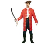 FYASA - Costume da capitano pirata da uomo (S)