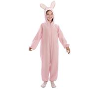 FYASA - Costume da coniglio rosa per bambini, taglia 3-4 anni