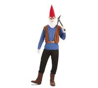 FYASA - Costume da Gnomo da uomo, taglia S