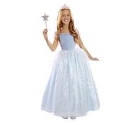 FYASA - Costume da principessa blu per bambina Taglia 3-4 anni