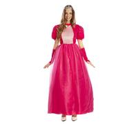 FYASA - Costume da principessa rosa da donna, taglia ML
