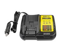 Fybemax DCB112 Caricabatteria da auto per batteria Dewalt 20 V, caricatore rapido portatile per auto per Dewalt 20 V/60 V, presa accendisigari