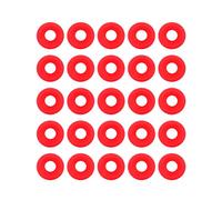 Fybida 25 Pezzi Guarnizioni per Tappi a Bilanciere Birra, Guarnizione Bottiglia Vetro Tappi, Silicone Rondella in Gomma per cap (Rossa)