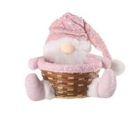 Fycakly Addobbi Natalizi Per la Casa Interno Ciotola per caramelle di Natale con bambola, contenitore caramelle di Natale, pupazzo neve, bambola con paillettes, decorazione tavolo e scrivania