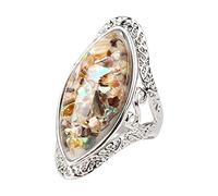 Fycakly Anello da donna Anelli Anello Gioielli intagliato da donna Illu- Anelli