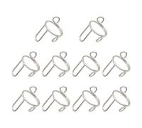 Fycakly Anello in Argento Wudu Anelli per unghie Non si ossidano 10 pezzi Regolabili senza colla set di anelli regalo per donne la decorazione delle unghie HALAL