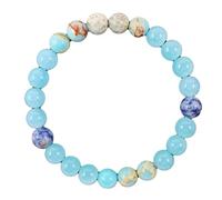 Fycakly Bracciale da donna a tre strati con strass elasticizzati braccialetti braccialetto gioielli regolabile braccialetto da sposa per le donne orologio Recon, 20 cm, Metallo