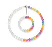 Fycakly Braccialetto Donna Bracciali e collane che cambiano colore aggiungono un tocco unico al tuo stile. Perfetti per ogni occasione, esaltano al massimo (White, 35cm)