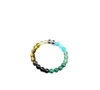 Fycakly Braccialetto per coppie con stampa a cuore doppio braccialetto luminoso per irradiazione coppia luminosa corda lunga collana natalizia, 20 cm, Acciaio inossidabile