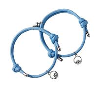 Fycakly Bracciali da tennis per le donne 2 pz braccialetto di San Valentino Glow In The Dark corda Sea Vow Magnet aspirazione coppia braccialetto coppia di uomini e donne corda intrecciata Ga900a-1a9