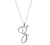 Fycakly Collana da donna con 26 lettere inglesi classiche e iniziali per la clavicola, idea regalo per la casa, Misura unica, (lega)