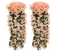 Fycooler Glicine Artificiale Fiori Artificiale Vine Ghirlanda Glicine Finto Rampicante Fiori di Seta Piante Artificiali per Decorazioni Floreali Arco Festa Casa Matrimoni All'aperto Da Giardino