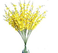 Fycooler Orchid Rayon Realistici e Fiori Finti,Stelo Artificiale del Fiore dell'orchidea Della Signora Danzante 12 pezzi di Orchidee vere Home Office Party Hotel Decorazione Ristorante Terrazza