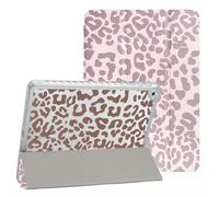 Fycyko Custodia compatibile con iPad da 10,2 pollici, iPad 9a/8a/7a generazione 2021/2020/2019 con portamatite, design leopardato carino, sottile, antiurto, custodia protettiva per tablet da 10,2