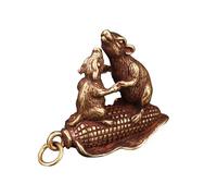 FYDCYHM Personalisé - Scultura in bronzo con Famille Souris, matrimonio, anniversario, cadeauo, paga, ferme, decorazione murale