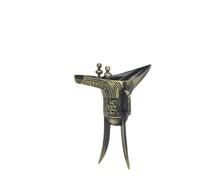 FYDCYHM Sculpture En Verre à Vin En Bronze Faite à La Main Statue D'animal Chanceux Pour Bureau à Domicile, Cadeau De Pendaison De Crémaillère Unique Pour Le Propriétaire