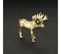 FYDCYHM Statua In Bronzo Di Miru Deer Arredamento Moderno Del Soggiorno Steampunk, Anello Di Apertura Dell'argomento Del Collezionista D'arte Unico(4.3cm, 2)