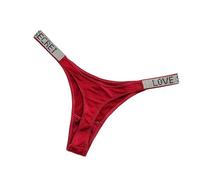 Fydranix Perizoma con Strass Lucidi per Donna Mutandine a Vita Bassa Biancheria Intima Sexy Slip per Donna Lingere Panty Underware Perizoma per Donna
