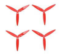 Fydun Confezione da 4 Prlers 7040 in Policarbonato a 3 Lame per Droni RC FPV da 7 e 8 Pollici - Design Ottimizzato della Lama per un Controllo e una stabilità Eccellenti Nelle Corse (rosso)