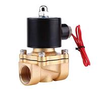 Fydun Elettrovalvola a Solenoide Elettrica 3/4" DN20 AC 220V Corpo in Lega di Zinco Normalmente Chiusa NC per Acqua Olio Gas