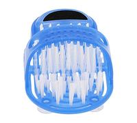 Fydun Esfoliante e Massaggiatore per Piedi da Doccia con Ventose - Detergente per Piedi in Plastica per Pelle Liscia, Ideale per Tutte le età, Colore Blu, 28x14x4 Cm