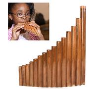 Fydun Flauto di Pan 15 Tubi G Chiave Flauto di Pan di bambù Cse Strumento Musicale Tradizionale Tubi di Pan per Famiglie (Mano destra)