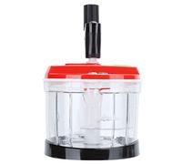 Fydun Frullatore Manuale con Meno Lame in Acciaio - Tritaverdure, Tritatutto e Spremiagrumi da Multifunzione Facile Preparazione del Cibo (M)