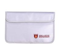 Fydun Fydun Borsa Organizer per Documenti Resistente Al Fuoco con Doppia Cerniera - Custodia Rivestita in Silicone per Proteggere Contanti, Gioielli, Passaporti e Documenti Importanti -