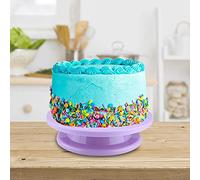 Fydun Fydun Set di Giradischi Rotante Versatile per Decorare Torte - Supporto per Pasticceria Rosa per Cotture Senza Sforzo e Decorazioni Creative (PURPLE)