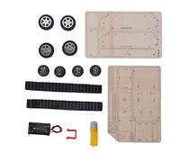 Fydun Kit di Blocchi di Costruzione per Carri Armati in Legno per Puzzle di | Materiale in Legno di Faggio, Telaio Cingolato per Arrampicata a 45°, Assemblaggio Fai-da-te per Insegnare Puzzle,