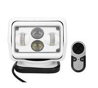 Fydun Luce di Ricerca Marina, Faro a LED, Faretto Esterno per Telecomando per Auto a LED 60 W per Auto, Barca, Bianco