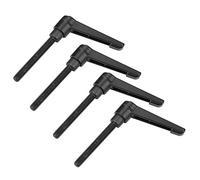 Fydun Maniglia a Leva di Bloccaggio, 4 Pezzi Maniglia Bloccaggio M8 Maniglia di Serraggio Regolabile con Filettatura Maschio per le Parti Meccaniche Ope della Posizione e Dell'Altezza(60mm)