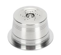 Fydun Meno Sulle di caffè Riutilizzabili in Acciaio con Cucchiaio e Spazzola per caffè K Fee - Cialde di Utilizzabili